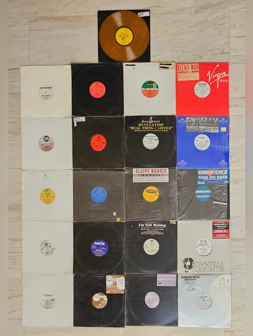 Vintage 90's Rap/R&B/DJ Vinyl Lot  21 (Sleepy Wonder, Revelation, Ebony Eyez)